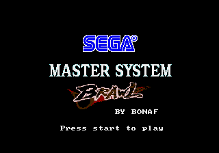 Sega Master System Brawl (demo) Title Screen